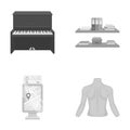 Human, travel, tourism and other web icon in monochrome style.body, medicine, treatment, icons in set collection.
