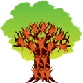 Human tree logo Royalty Free Stock Photo