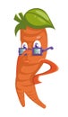 Mr. Carrot, an illustration of a vegetable with big glasses