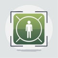 HumanCentric Focus Vector Icon Royalty Free Stock Photo