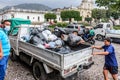 Humanitarian aid after Fuego volcano eruption, Antigua, Guatemal Royalty Free Stock Photo