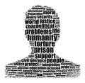 Humanity word cloud concept Royalty Free Stock Photo