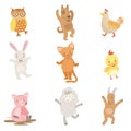 Humanized Animals Collection Of Artistic Funny Stickers