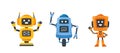 Humanoid Mini Robots and Androids, Cyborg Chatbot Characters, Toys or Bots, Artificial Intelligence Machines