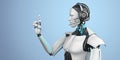 Humanoid Robot Callbot Royalty Free Stock Photo