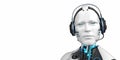 Humanoid Robot Callbot Royalty Free Stock Photo