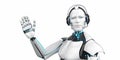 Humanoid Robot Callbot Royalty Free Stock Photo