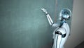 Humanoid Robot Chalk Board Writing Teacher