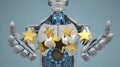 Humanoid Robot Golden Stars Rating