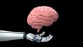 Humanoid Robot Hand Human Brain