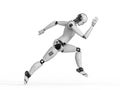 Humanoid robot running