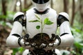 humanoid robot with sprout