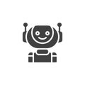 Humanoid robot vector icon Royalty Free Stock Photo