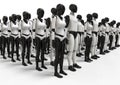 Humanoids Robots army