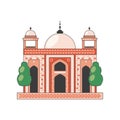 humayun tomb front view Royalty Free Stock Photo