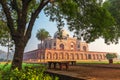 Humayuns Tomb, view from the park, New Dehli, India Royalty Free Stock Photo