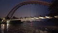 The Humber Bay Arch Bridge at night Royalty Free Stock Photo