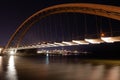 Humber Bay Arch Bridge at night Royalty Free Stock Photo