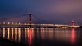 The Humber Bridge from Barton, UK Royalty Free Stock Photo