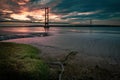 Humber Bridge and Estuary Royalty Free Stock Photo