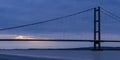 Humber Bridge at night Royalty Free Stock Photo