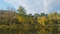 Humber river in fall season in Etobicoke Royalty Free Stock Photo