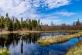 The Humber River wanders through the park. Sir Richard Squires Provincial Park Newfoundland Canada Royalty Free Stock Photo
