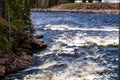 The Humber River wanders through the park. Sir Richard Squires Provincial Park Newfoundland Canada Royalty Free Stock Photo