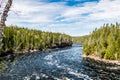 The Humber River wanders through the park. Sir Richard Squires Provincial Park Newfoundland Canada Royalty Free Stock Photo