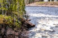 The Humber River wanders through the park. Sir Richard Squires Provincial Park Newfoundland Canada Royalty Free Stock Photo