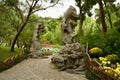 Yellowstone Granite Architecture at Humble Administrator`s Garden, Suzhou, China Royalty Free Stock Photo