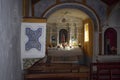 Humble small chapel interior Royalty Free Stock Photo