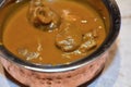 Refreshing and appetizing Indian curry meal