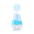 Humidifier air diffuser icon. Purifier microclimate ultrasonic home flat icon, healthy humidity