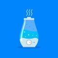 Humidifier air diffuser icon. Purifier microclimate ultrasonic home flat icon, healthy humidity