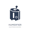 humidifier icon. Trendy flat vector humidifier icon on white bac Royalty Free Stock Photo