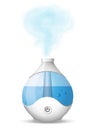 Humidifier with outgoing steam