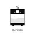 Humidifier simple icon. House appliance. Vector illustration isolated on white background