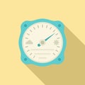 Humidity barometer icon, flat style Royalty Free Stock Photo