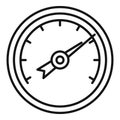 Humidity barometer icon, outline style Royalty Free Stock Photo