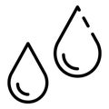 Humidity control icon, outline style