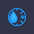 Humidity icon, vector pictogram