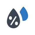 Humidity percentage icon