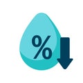 Humidity (percentage) vector icon