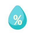 Humidity (percentage) vector icon