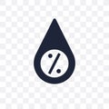 Humidity transparent icon. Humidity symbol design from Weather c