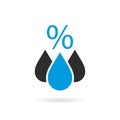 Humidity vector icon Royalty Free Stock Photo