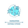 Humiliation concept icon