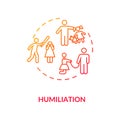 Humiliation concept icon