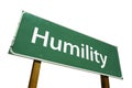 Humility road sign